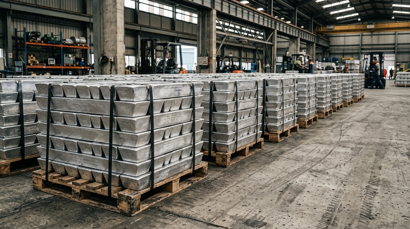 Aluminium Ingot Stacks